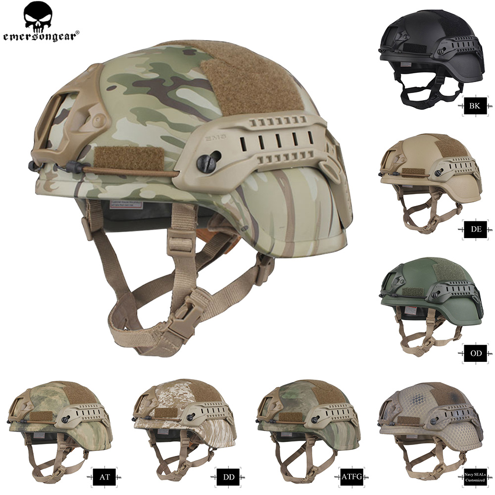 Casco Tattico MICH 2000 In ABS Per Airsoft E Wargame, Regolabile Da 56 A 64 Cm, Protettore Testa Per Paintball - 5