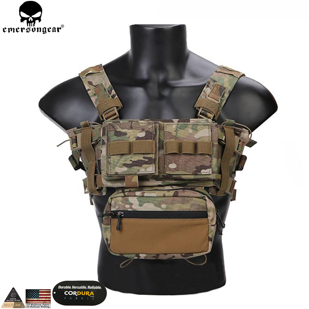 Emerson Tactical Chest Rig MK3 Micro Fight Adjust Classic Carrier w/ 5. ...