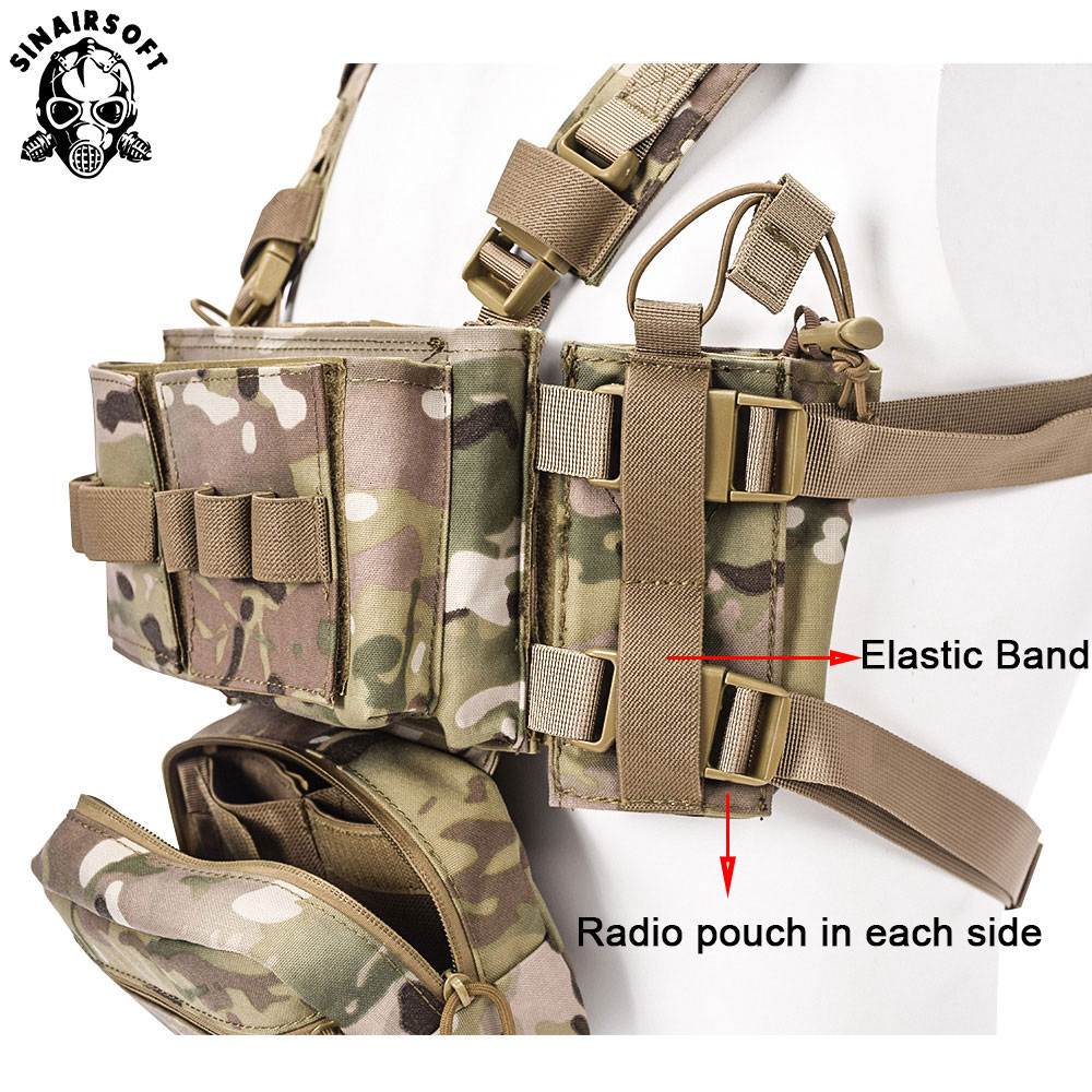 Tactical Chest Rig MK3 Micro Fight Chassis Modular Carrier w/ Mag Pouch ...