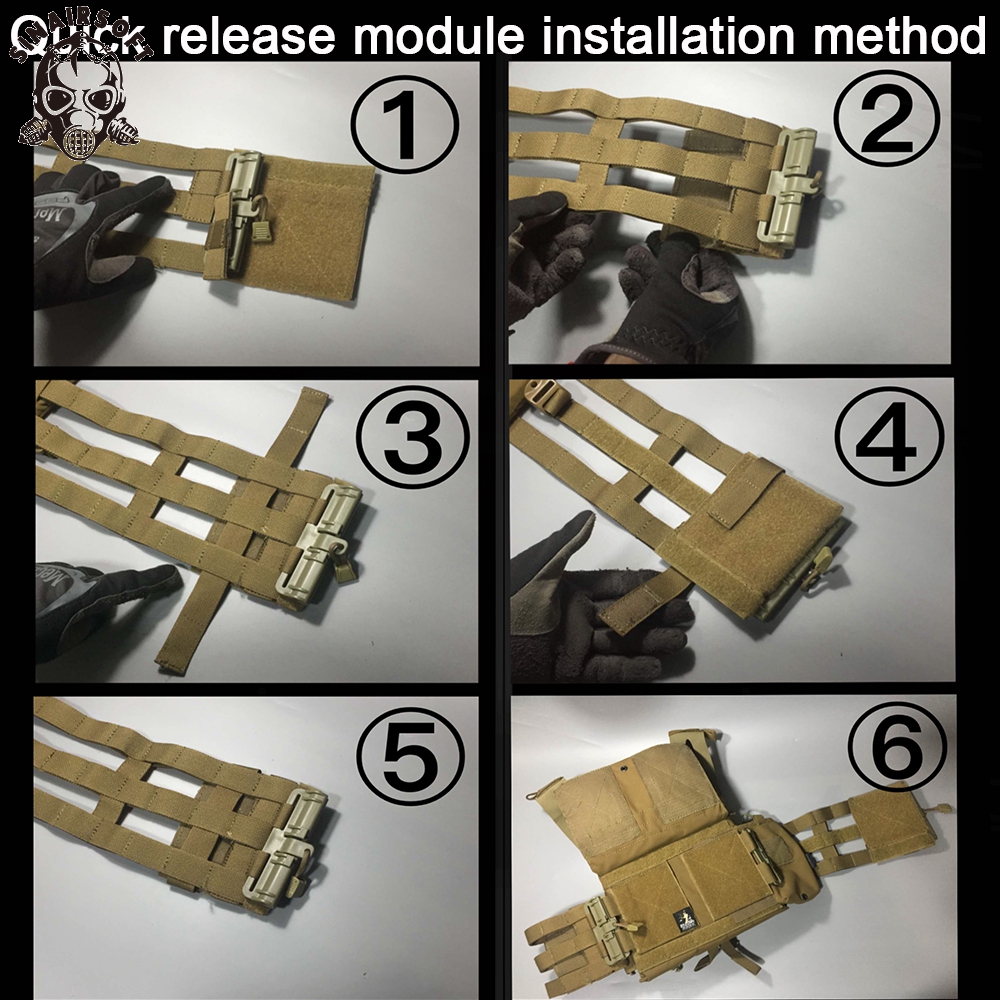 Tactical MOLLE Quick Release Buckle Assembly For JPC CPC NCP Fast Fit