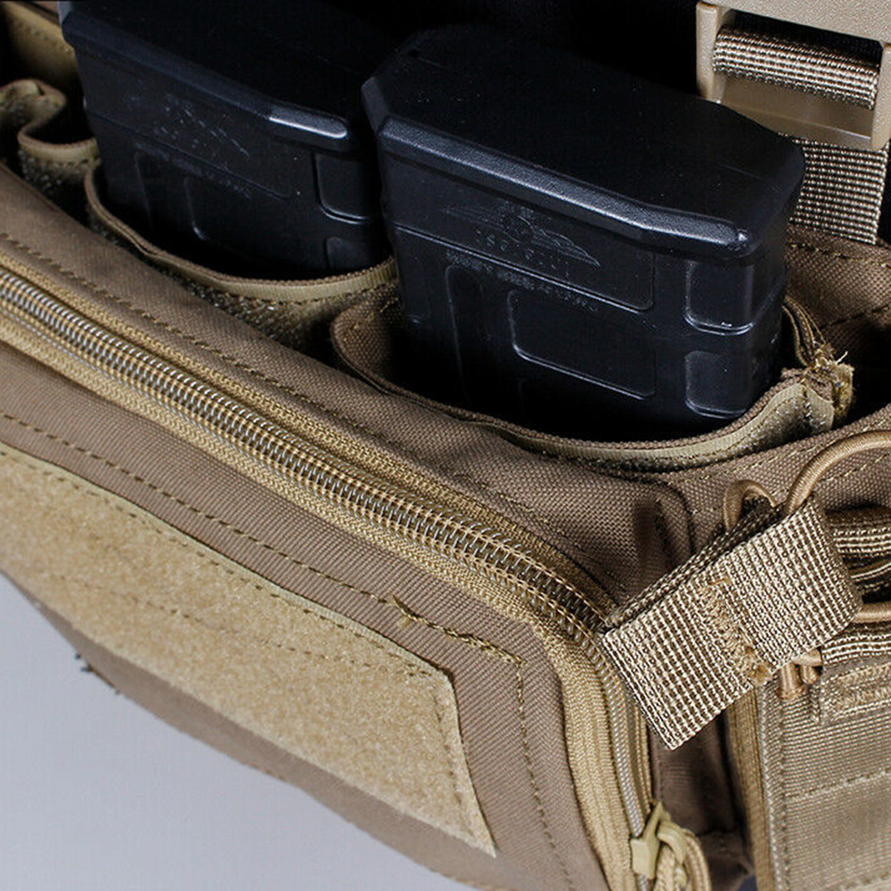Tactical Combat Modular Chest Rig Bag w/ 5.56 Magazine Pouch ...