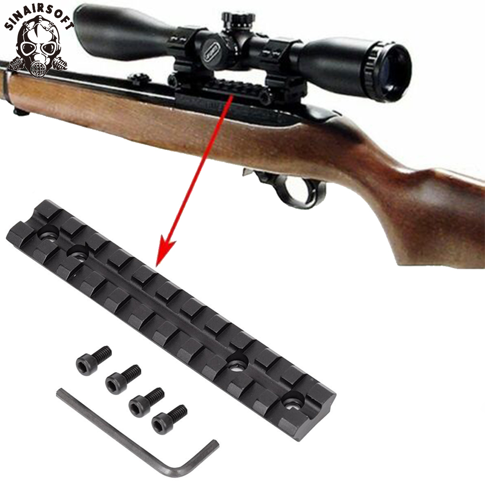 Scope Sight Mount Low Profile Base Weaver Picatinny Rail Slot For Ruger
