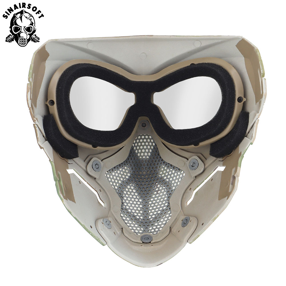 Outdoor Tactical Lurker Skull Mask Full Face Airsoft CS Protective