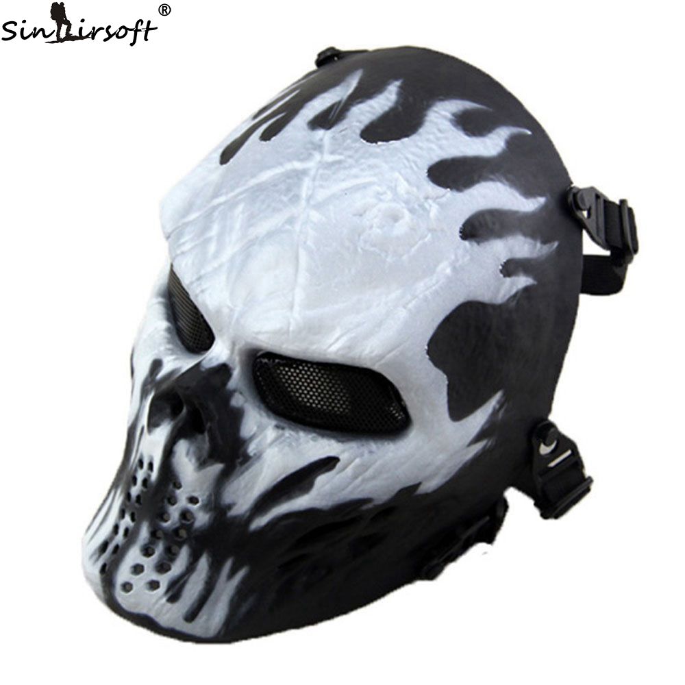 UK! PASSAMONTAGNA GHOST Teschio Bicicletta Collo Maschera Paintball Airsoft  BB EUR 11,52 - PicClick IT