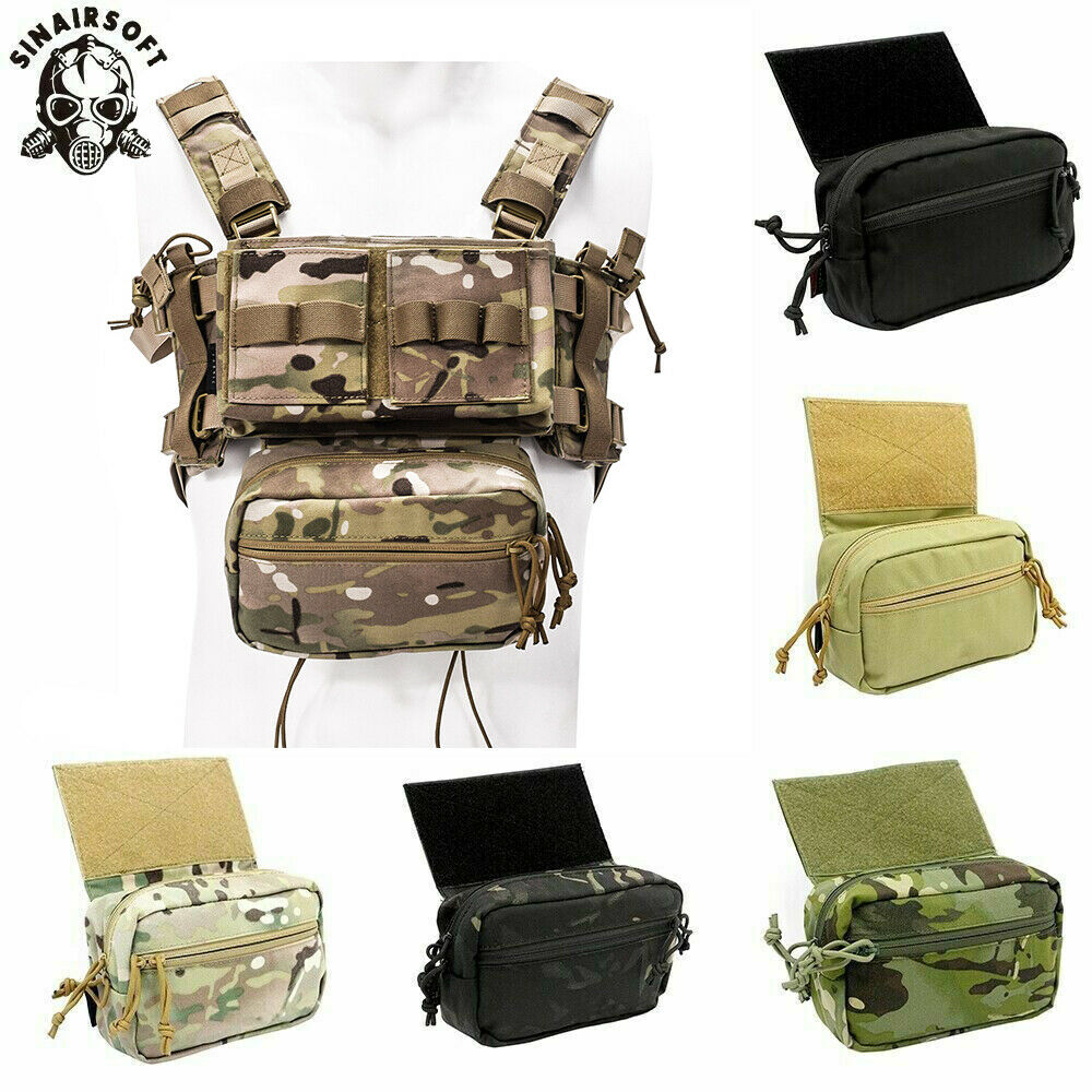 Tactical Drop Pouch Sub Abdominal Carrying Bag For Hunting Chest Rig