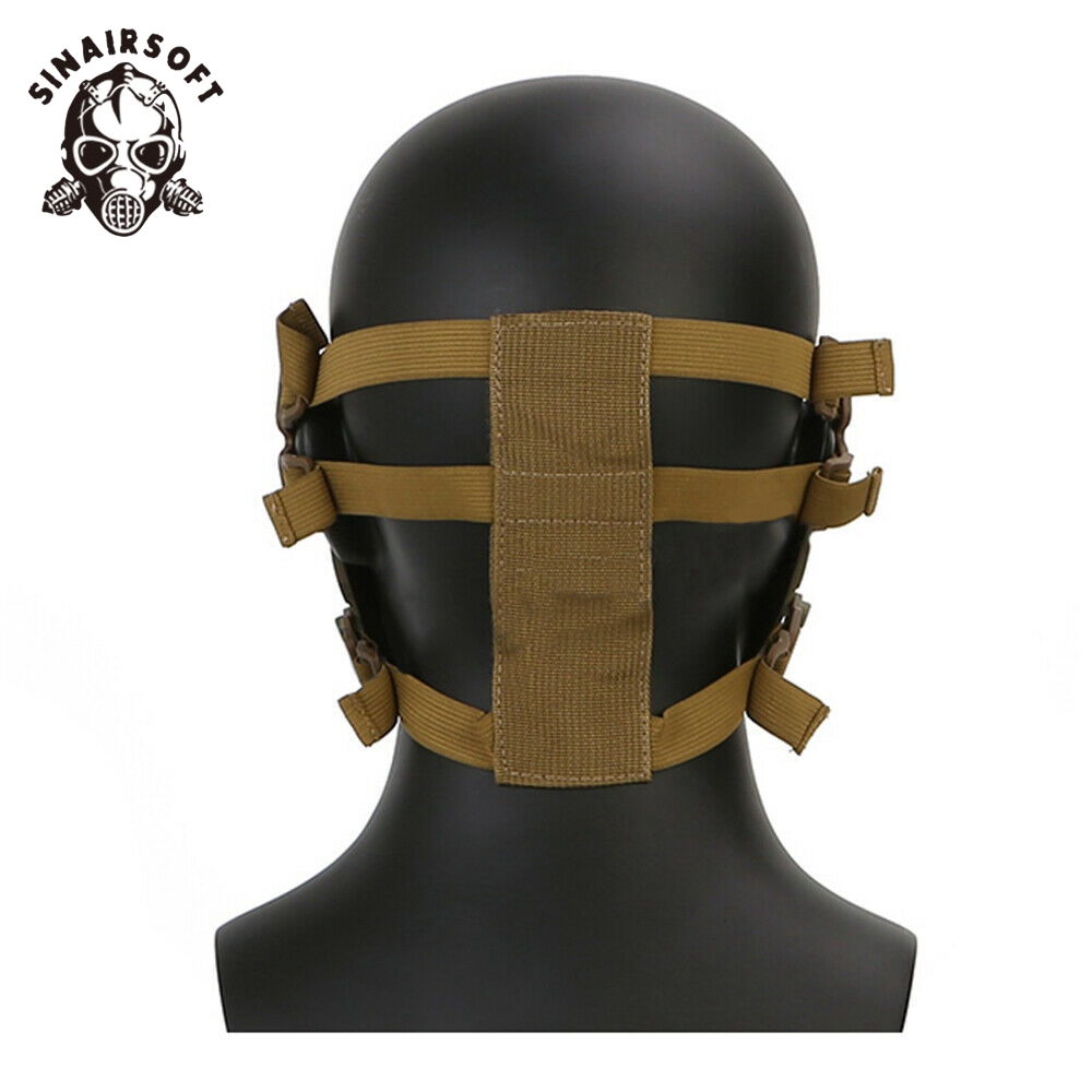 Masques : Protection du visage Masque de pilote tactique - Noir