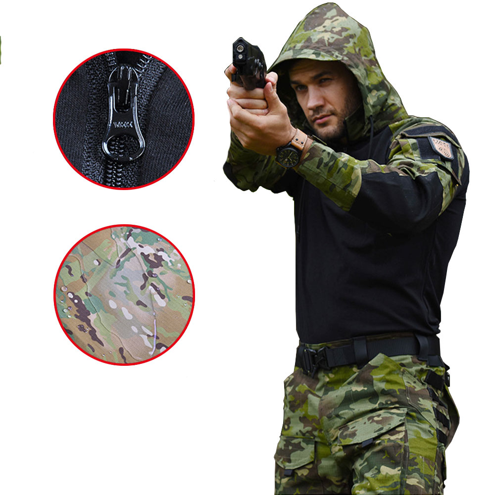 Tactical Combat Shit & Pant Set Aisoft Paintball Militay