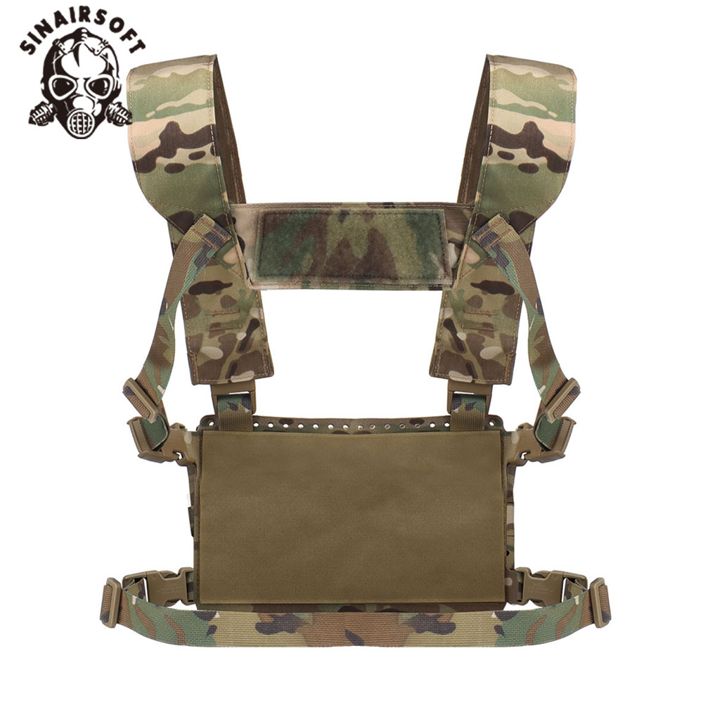 MK4 Micro Gear Chest Rig Bags for w/ 5.56 Mag Pouch Plate Carrier Chaleco  Tactico Camouflage Close Combat Airsoft