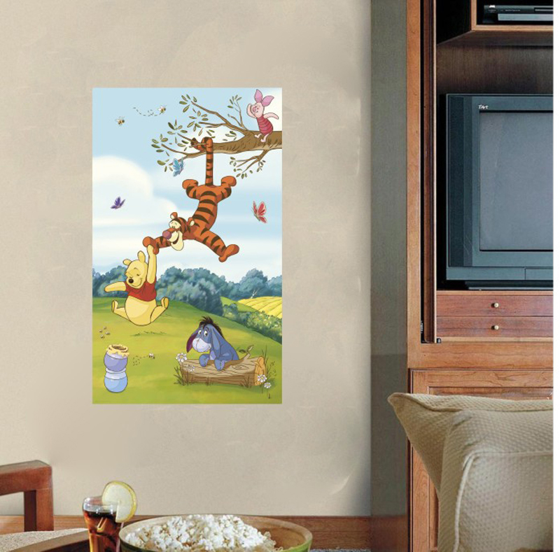 Winnie The Pooh Vinyl Print Poster Wall Sticker Kids Mural Decal Art Decor Gift