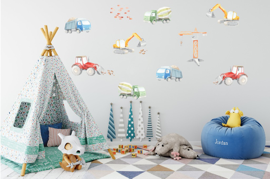 Jungle Animals Village Removable Kids Wall Art Decal Vinyl Stickers Home Decor