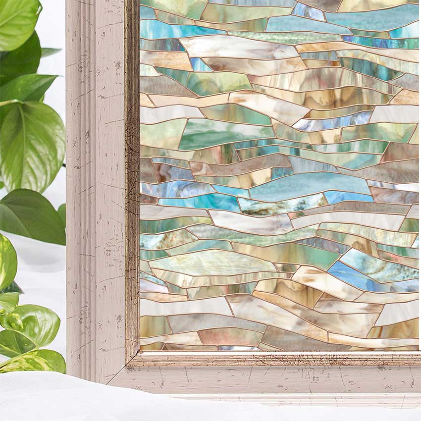 Terrazzo Abstract Pattern Window Film Print Home Shop Glass Sticker UV Block DIY