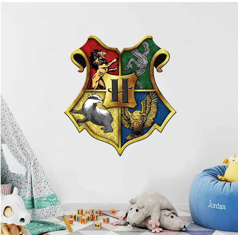 Harry Potter Removable Wall Sticker Vinyl Decal Home Boys Decor Hogwarts  Crest