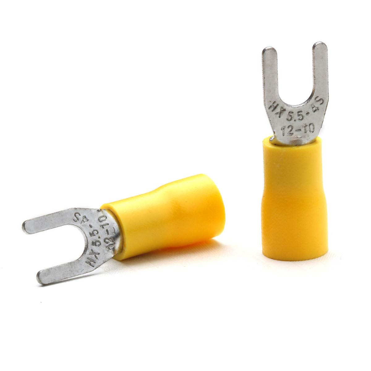 20X Electrical Power Fork Wire Connectors Crimp Coldpressed Terminal 1210AWG eBay