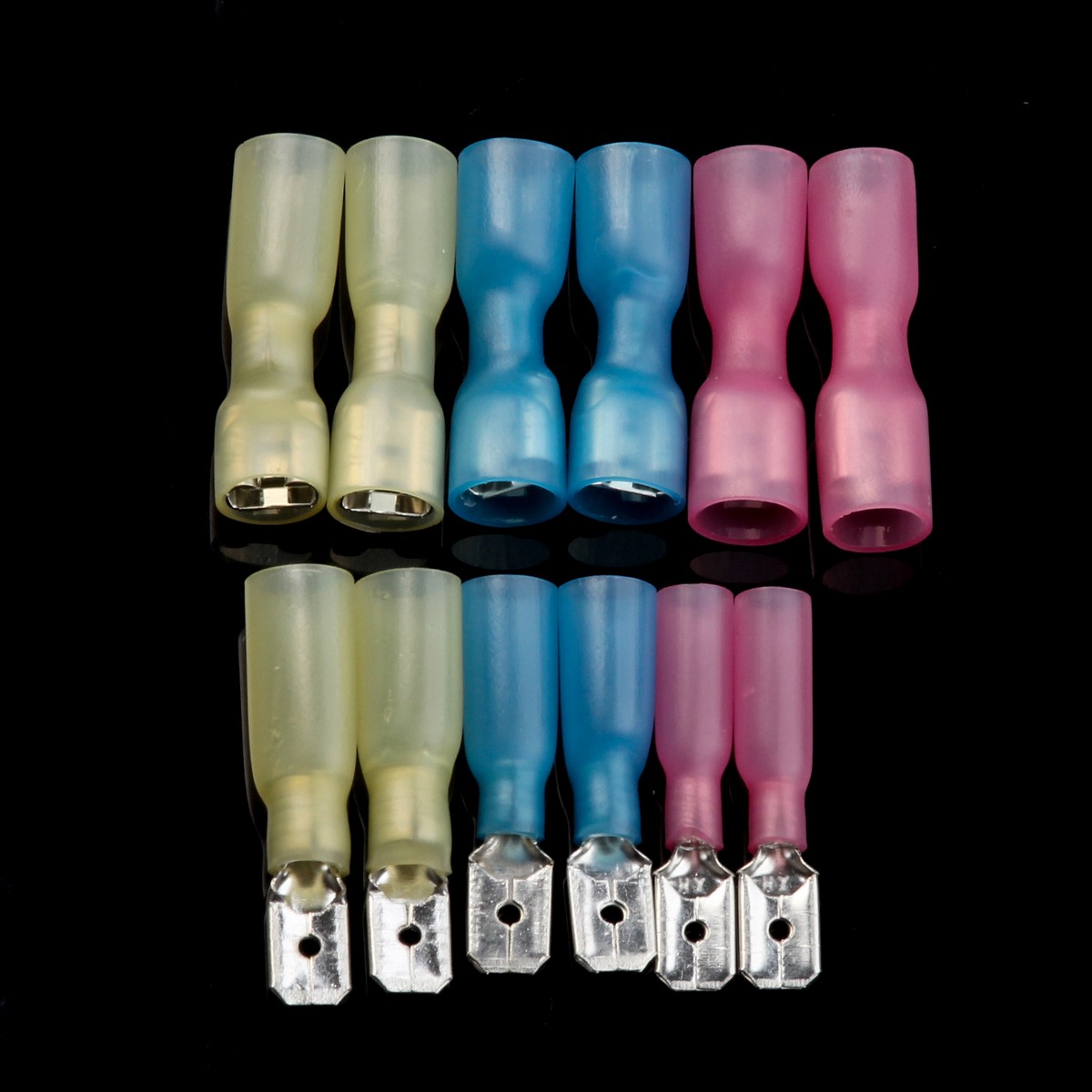 300Pcs 22-10GA Heat Shrink Waterproof Spade Female/&Male Wire Connectors Terminal