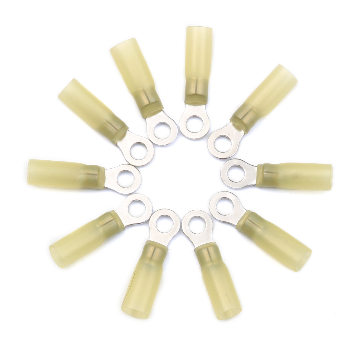 50X Ring M5 1012AWG Heat Shrink Wire Butt Connectors Waterproof Seal