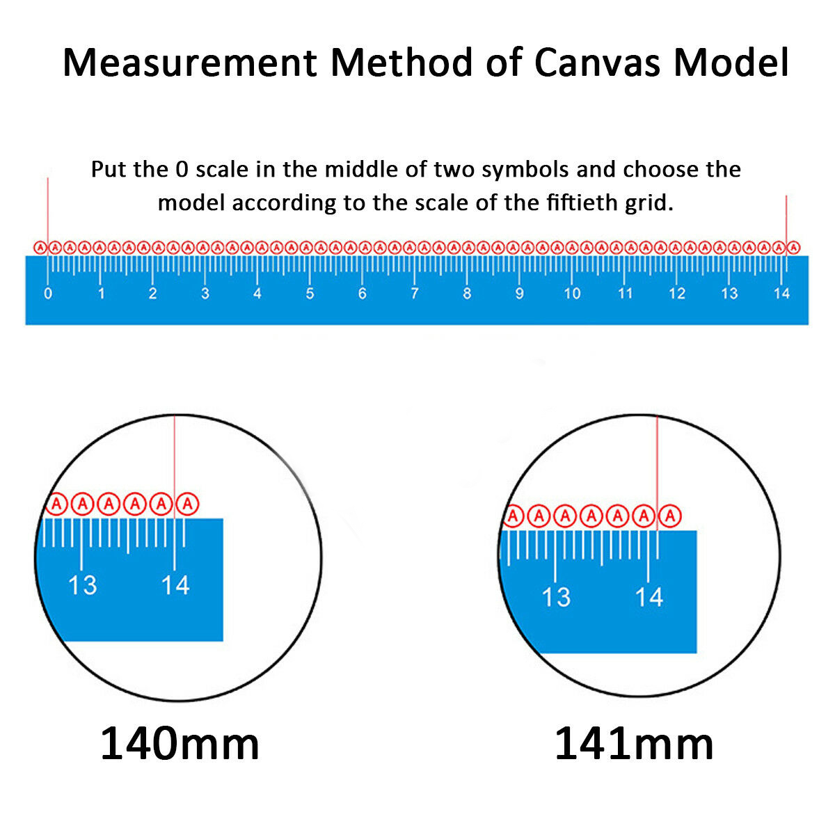 5D Diamond Painting Ruler Stainless Steel Blank Grids Round Tool For