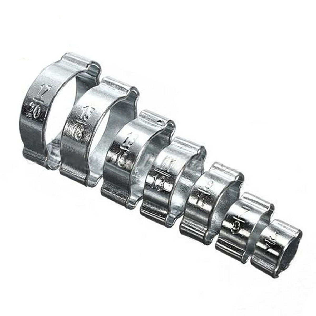 150Pcs Double Ear O Clips Air Fuel Hose Petrol Pipe Clamps Tube Pliers