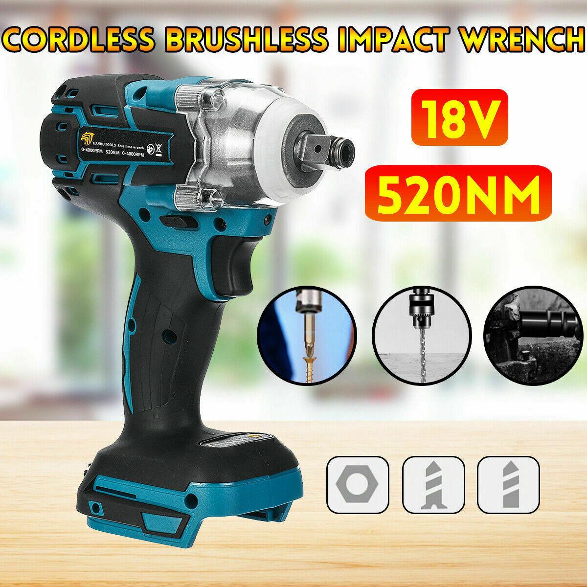 Makita 18 V Impact Gun 1//2 DTW285Z Sans Fil Clé à chocs Corps Seulement