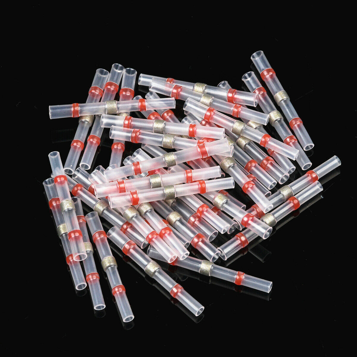 50/1000x Solder Seal Sleeve Heat Shrink Butt Wire ...