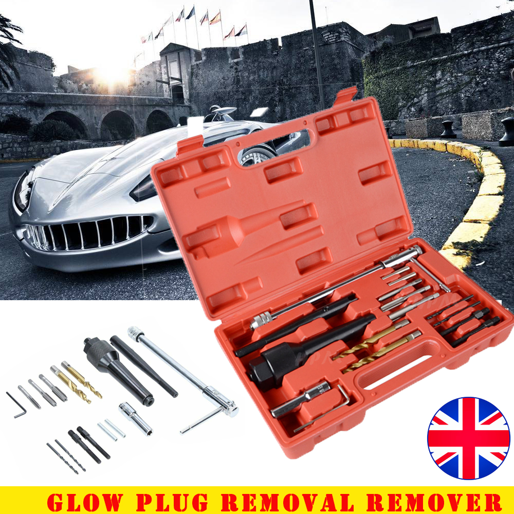 Glow Plug Removal Remover Tool Kit For Damaged Broken 8 & 10mm Glow