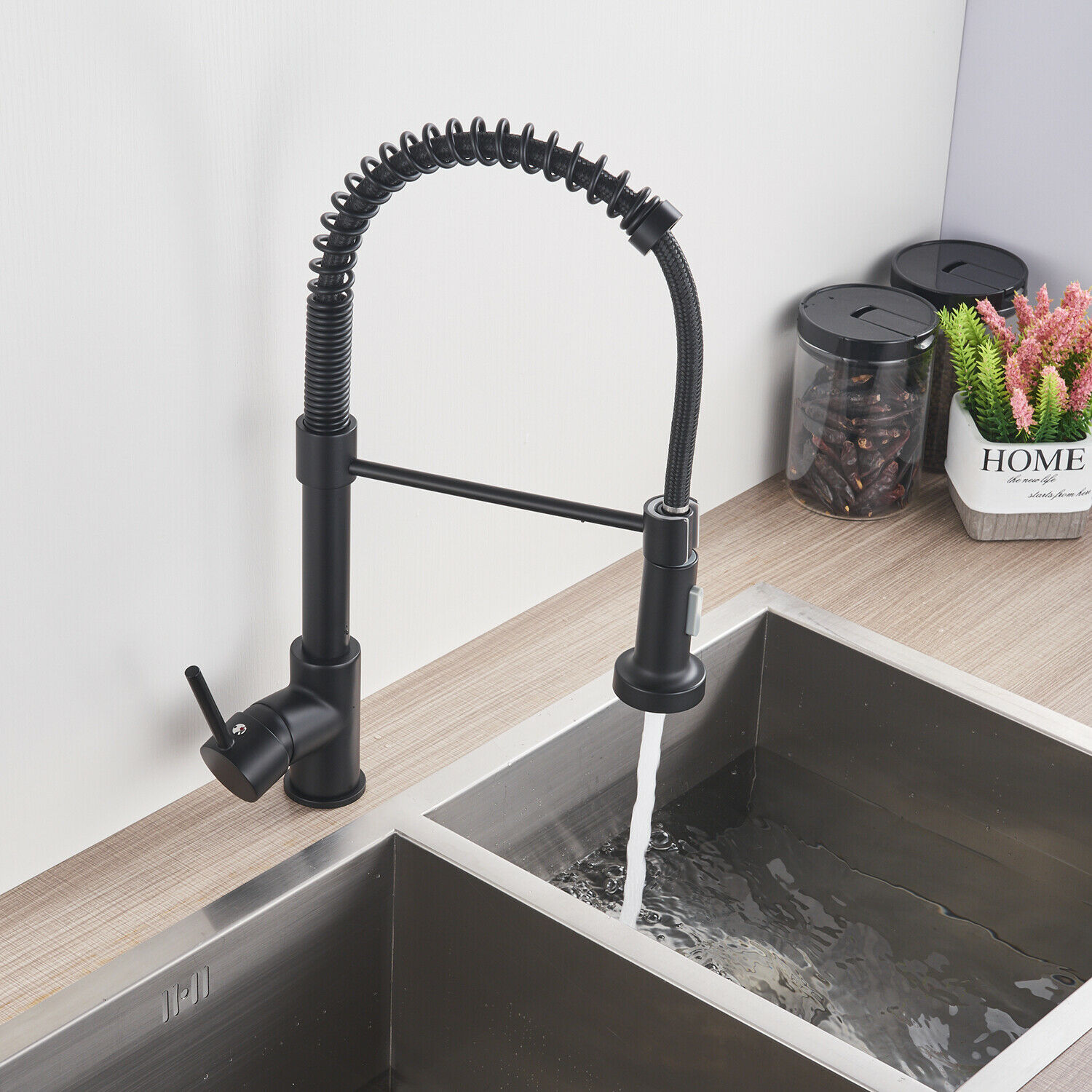 Küchenarmatur Wasserhahn Küche Ausziehbar mit Brause Spültisch