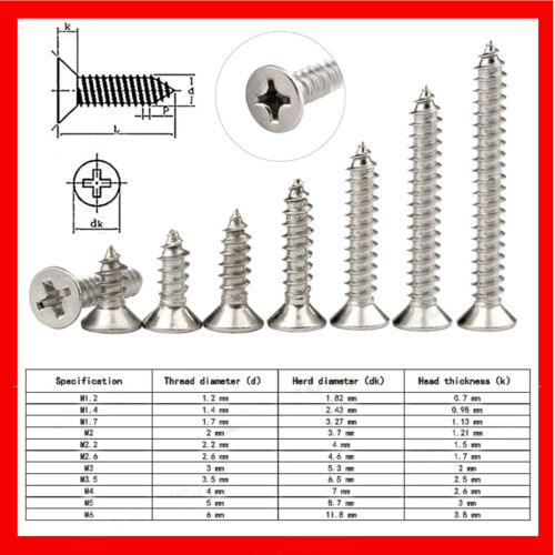 M3 Stainless Steel Wood Screw Phillips Flat Head 30 X 10 Mm 304 Wood Screws  100 Pieces Countersunk Hardened Multi Purpose And Elite Performance For