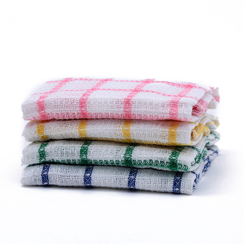 Kitchen Dish Towels Pack of 6 100% Natural Cotton, 12x12 Inch