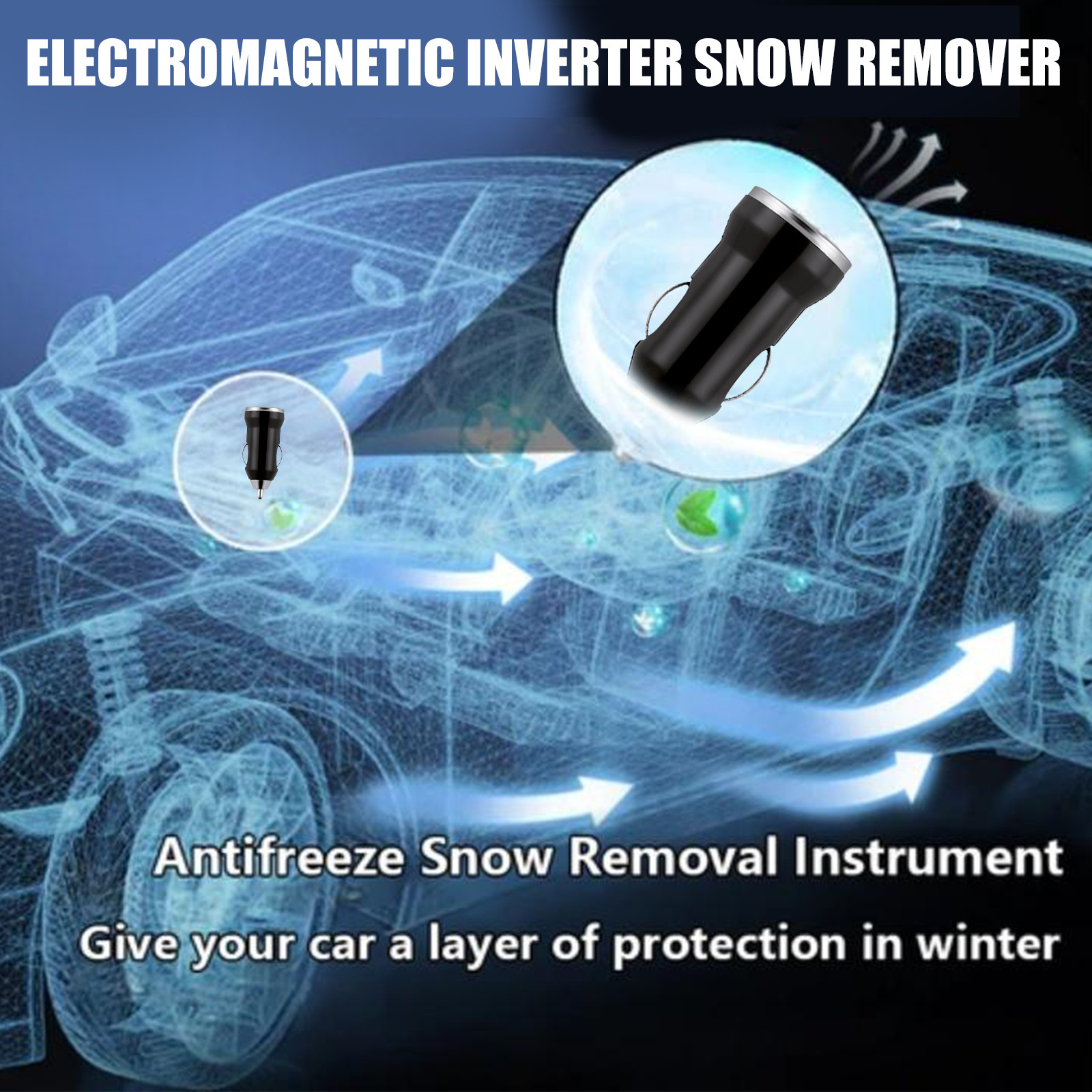 1xAutoscheiben Frost Enteiser Elektromagnetische Molekulare Enteisung  Instrument