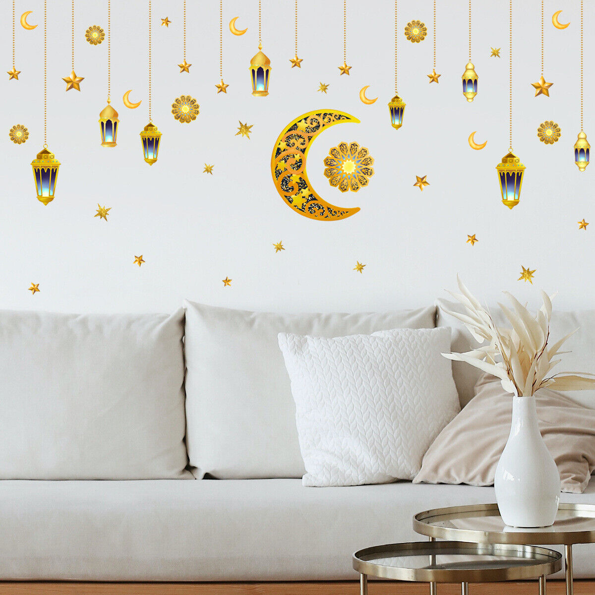 Eid Mubarak Wall Stickers Ramadan Decor For Home Islamic Ramadan Kareem  Muslim