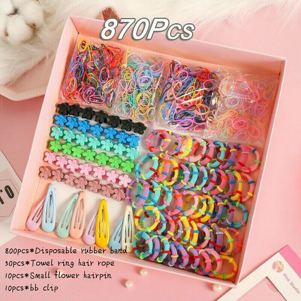 50Pcs/box Girly candy color seamless hair rope hair tie high