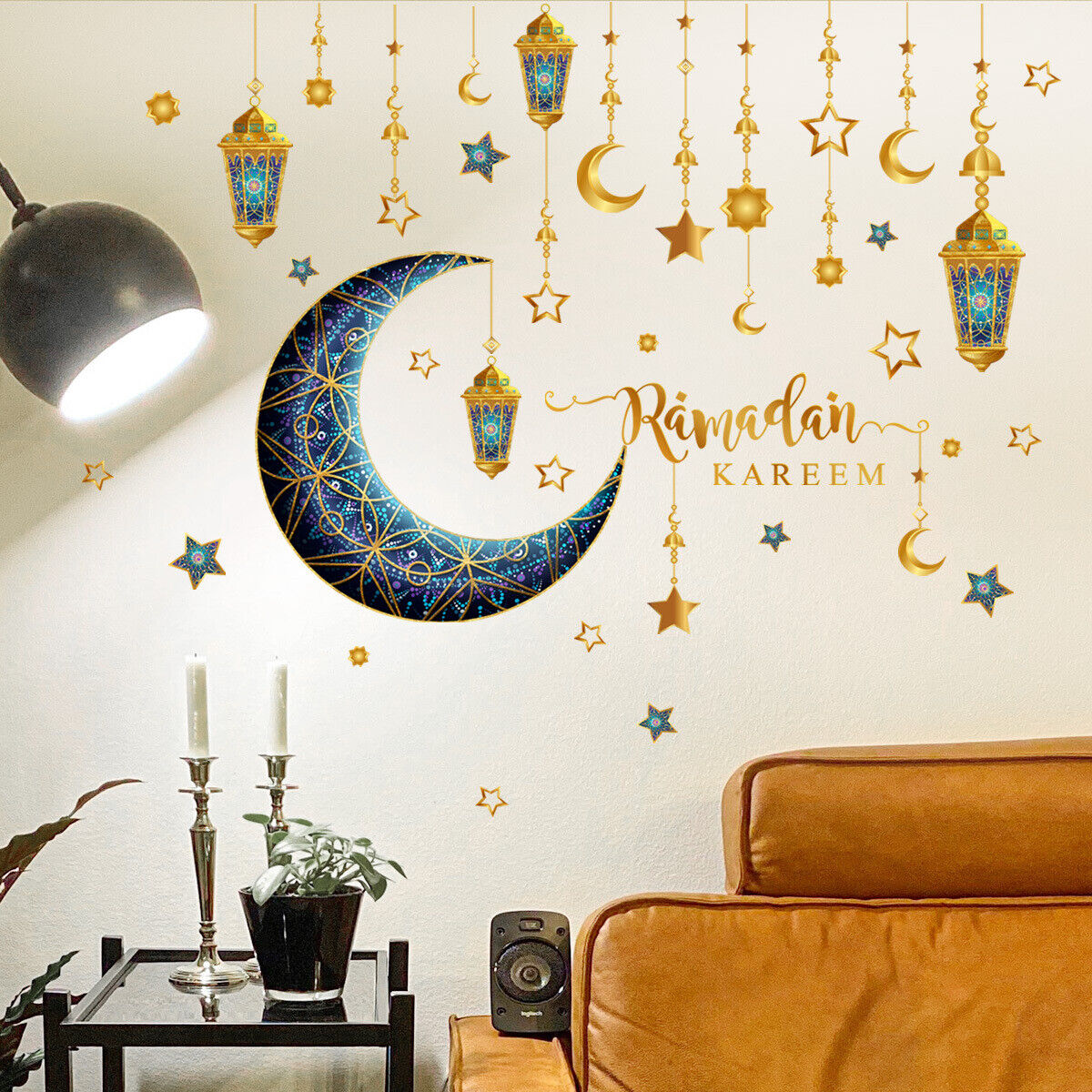 Eid Mubarak Wall Stickers Ramadan Decor For Home Islamic Ramadan Kareem  Muslim