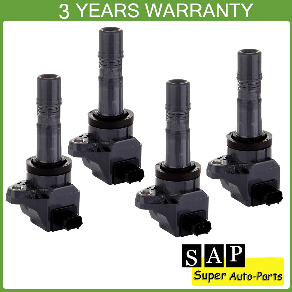4PCS Ignition Coils 30520R1AA01 For Honda Civic HRV 1.8L Acura ILX 2