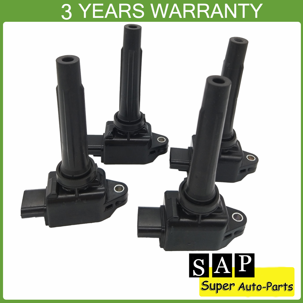 Set of 4 New Ignition Coils PE20-18-100A For Mazda 3 6 CX-9 CX-5