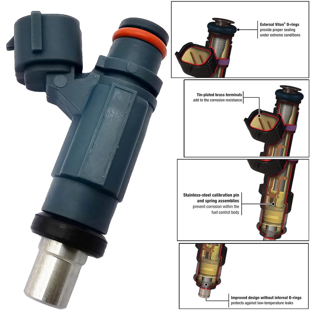 4x Fuel Injectors for Kawasaki Ninja ZX-14 ZX-10R 06-07 KX450F