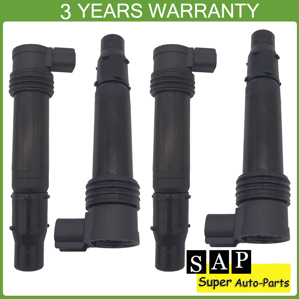 4PCS Ignition Coil For Kawasaki Ninja ZX6R ZX600 ZX636 03-18 ZX6RR