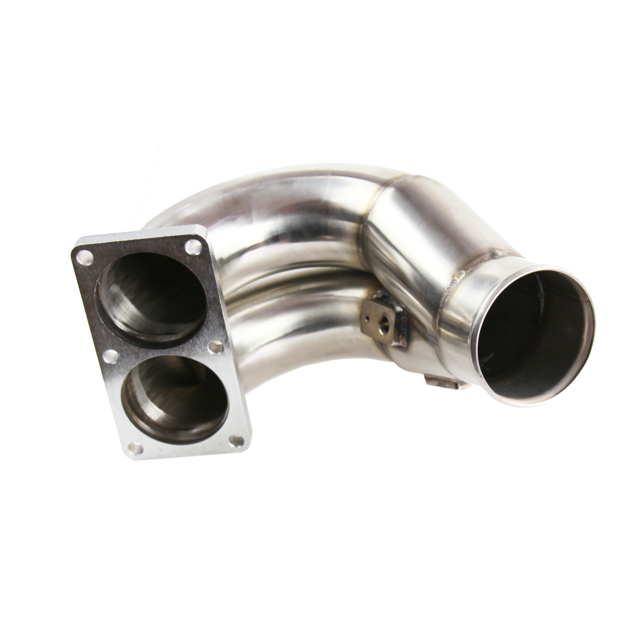 Stainless Steel 3.5" Raw Intake Elbow For 07.518 Dodge Cummins 6.7 6
