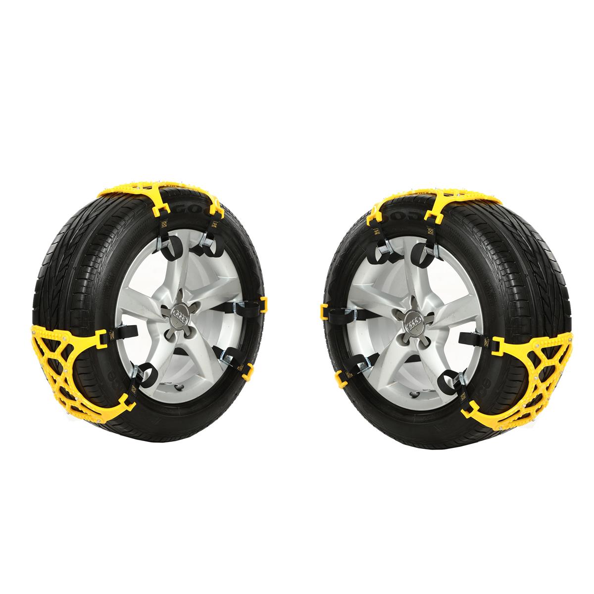 6pcs Car Vehicle Truck Snow Chain Tire Chain Beef Tendon Wheel Anti-skid Belt UK