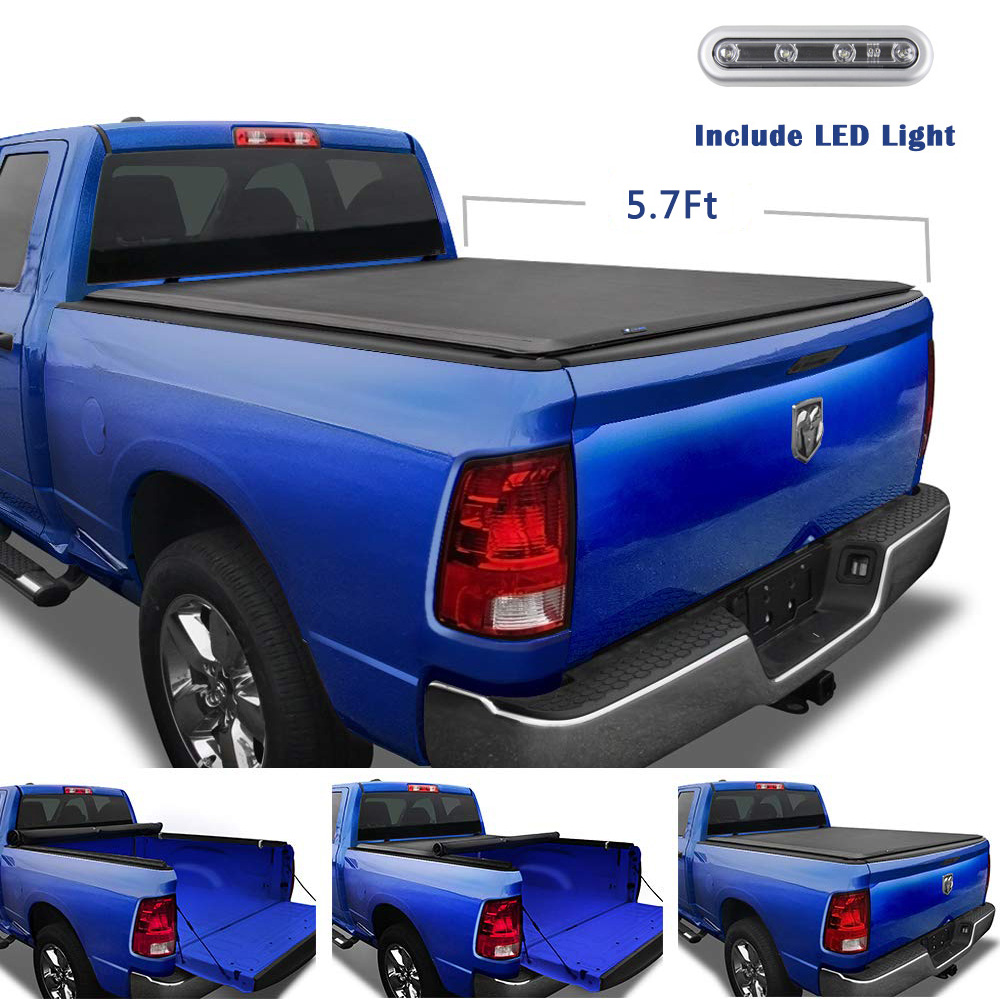 Roll Up Tonneau Cover For 2009-2018 Dodge Ram 1500 Crew Cab 5.7FT Short Bed | eBay 2016 Ram 1500 Crew Cab Bed Cover