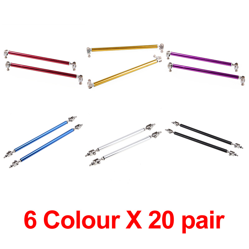 7.9/'/' Front Rear Bumper Lip Bar Auto Splitter Bars Rod Brace Support Universal