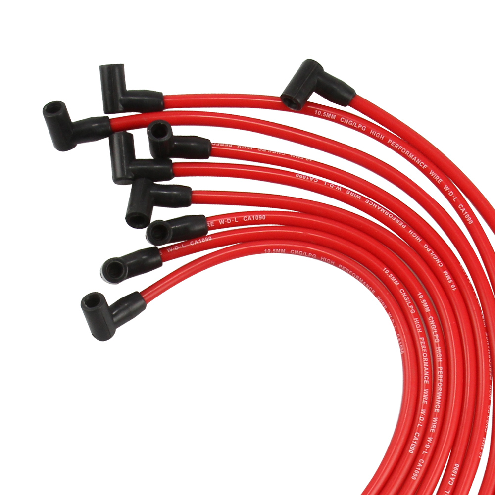 9PCS High Performance 10.5 MM Spark Plug Wire Set HEI SBC BBC 350 383