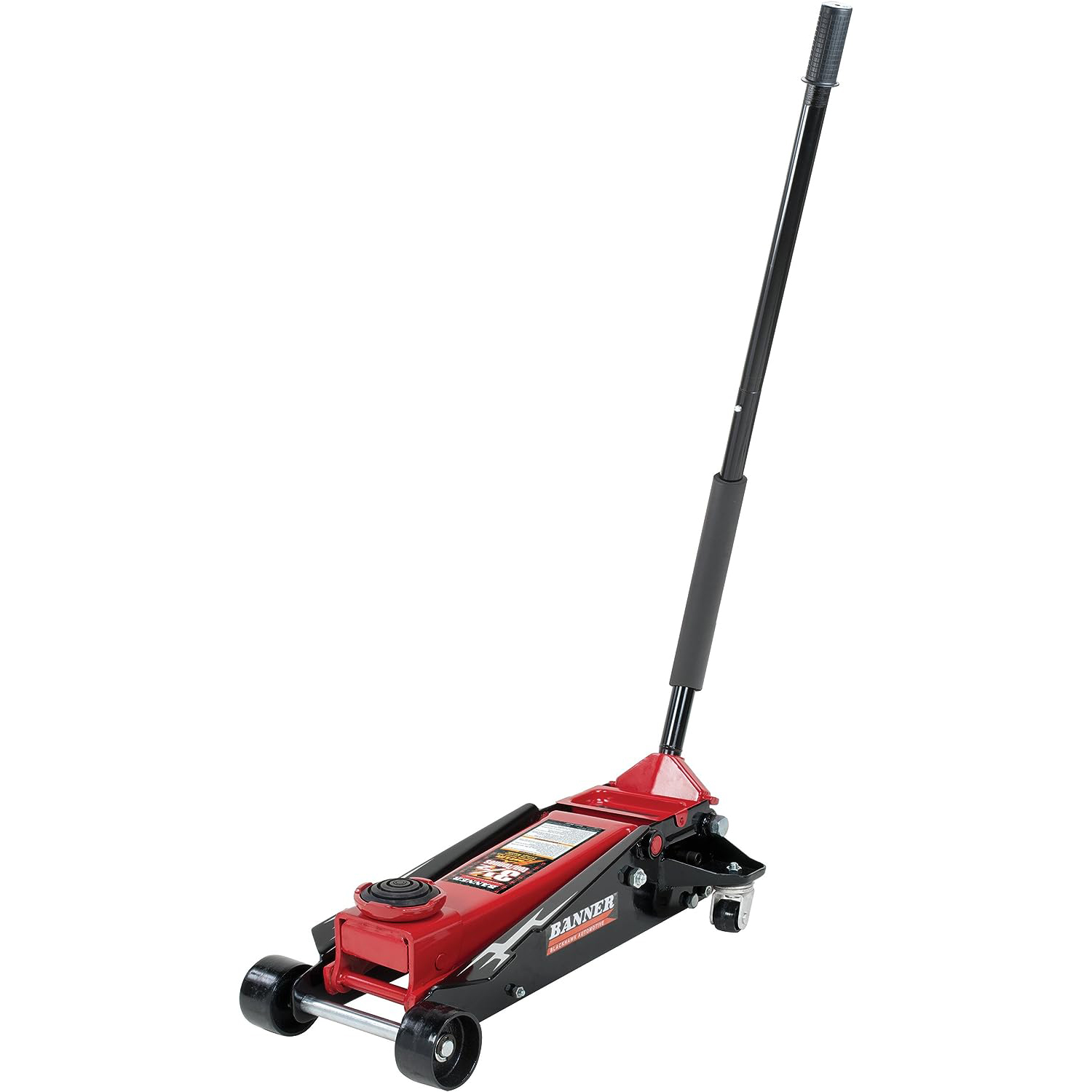 Blackhawk B6350 Black/Red Fast Lift Service Jack - 3.5 Ton