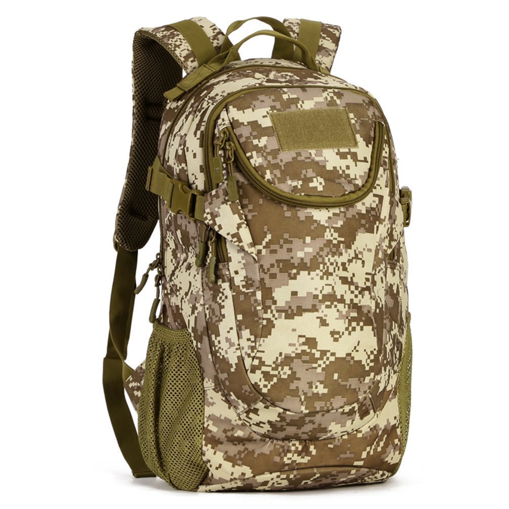 backpack with two side pockets