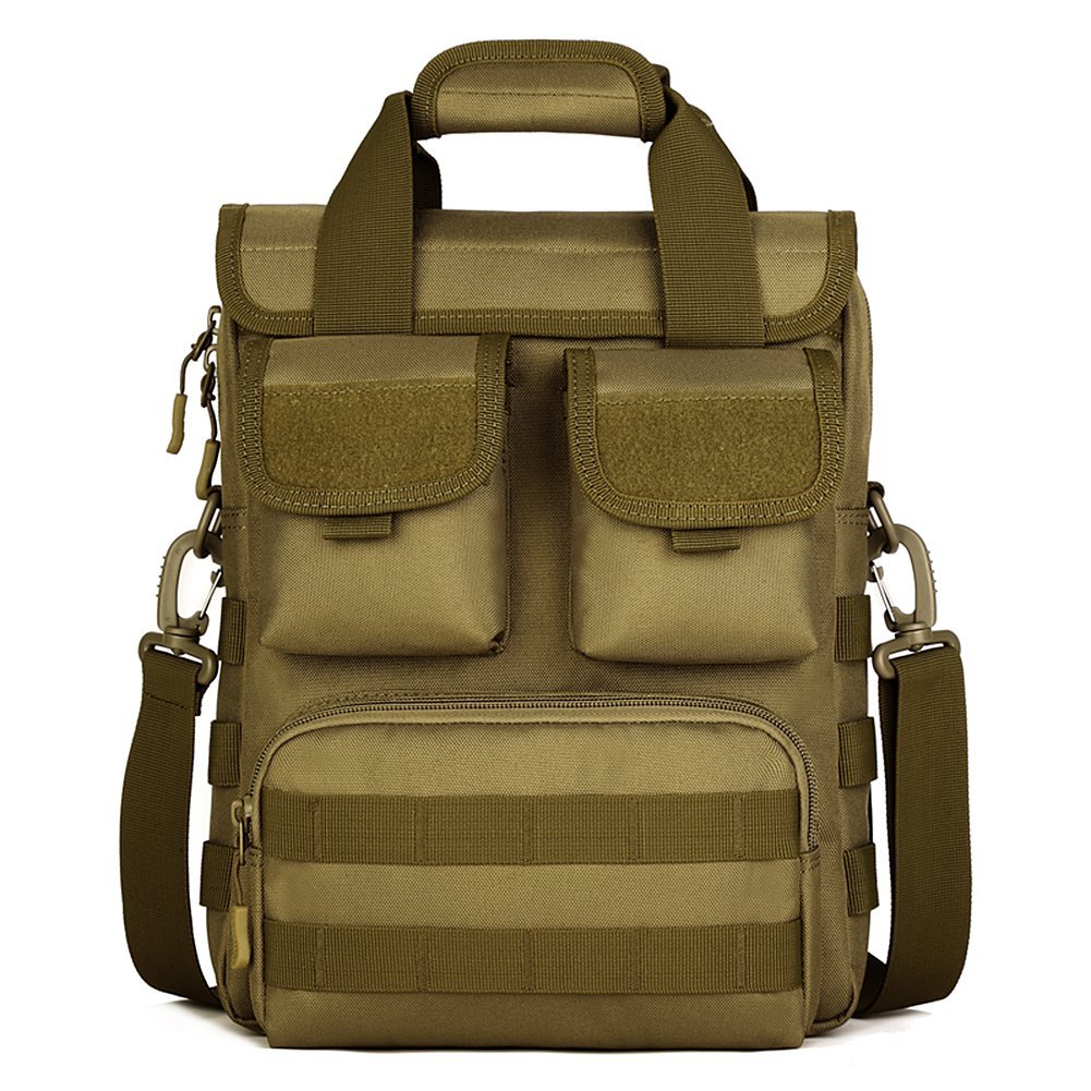 Tactical MOLLE Handbag Shoulder Messenger Bag Commuter Satchel Backpack