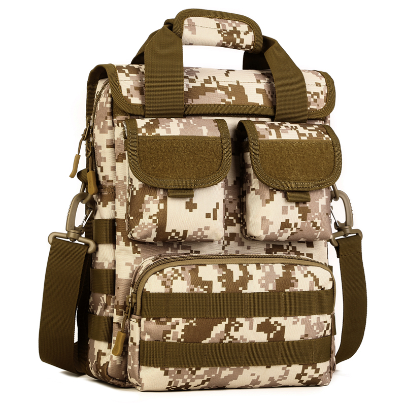 Tactical MOLLE Handbag Shoulder Messenger Bag Commuter Satchel Backpack