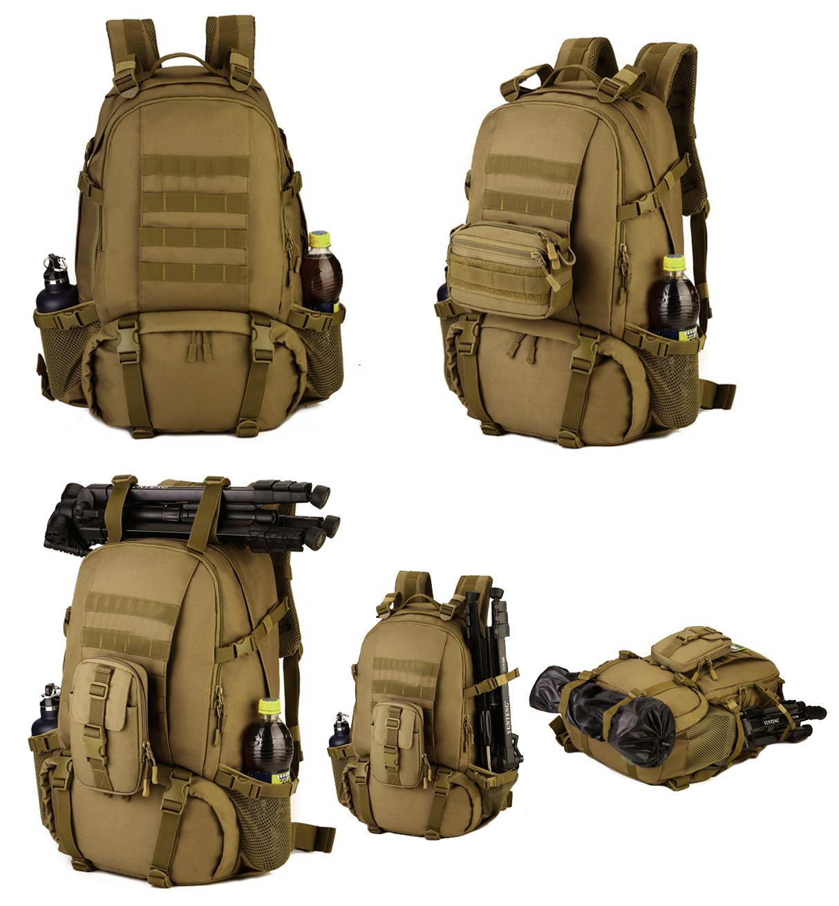 40L Tactical Military Backpack Rucksack Gear Assault Pack Camping ...