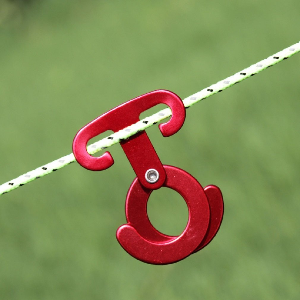 5pcs Ultralight Guyline Cord Adjuster for Tent Camping Hiking Outdoor