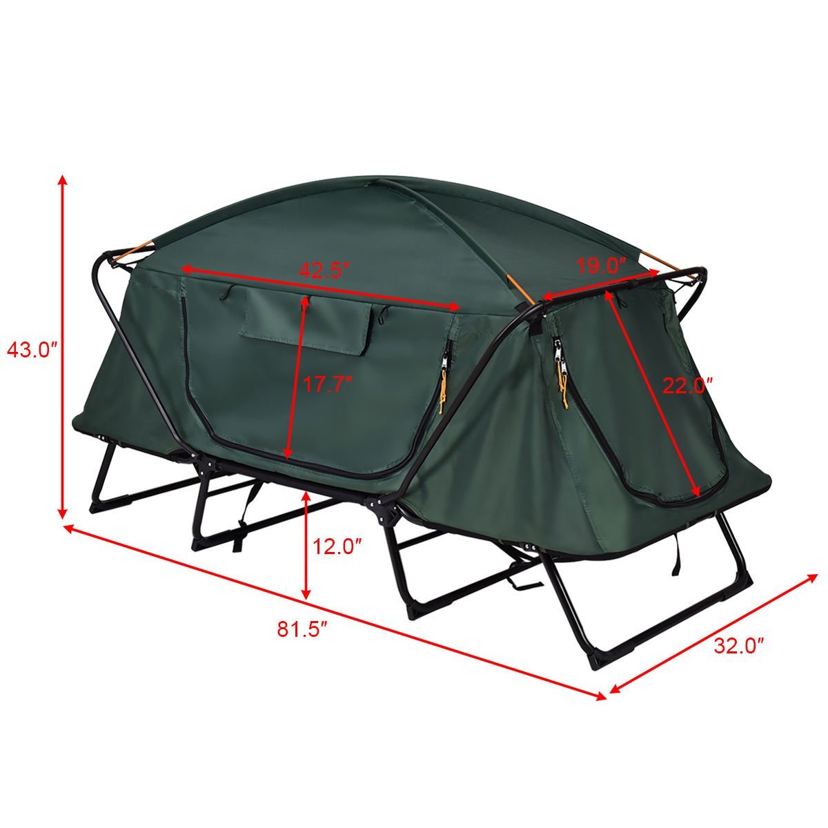 Fishing Tent Cot Folding Waterproof 1/2 Person Hiking Camping Tent w