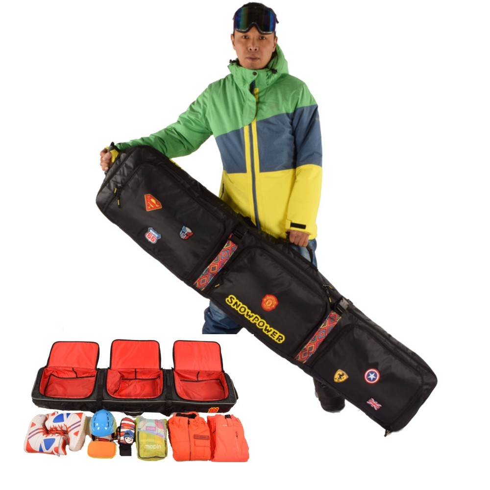 Snowboard Bag Big Capacity Waterproof Travel Bag Snow Sports Ski Bags Luggage | eBay
