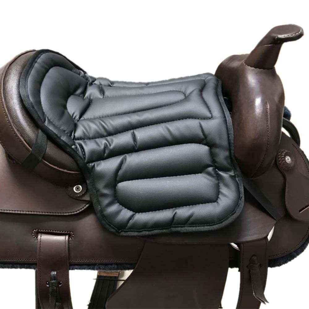 Equestrian Seat Black Horse Riding Shock Absorbing Seat Cinch