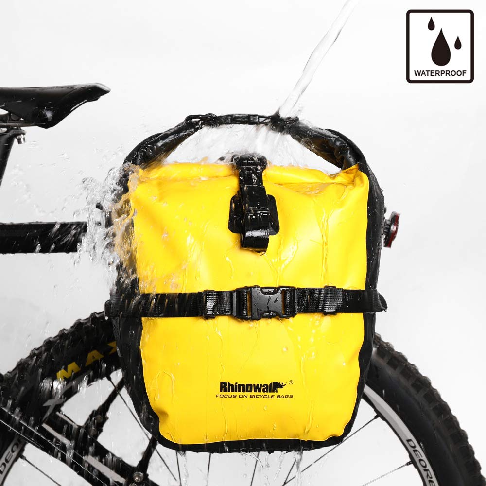 Double Panniers Waterproof Bag Bike Bicycle Cycling Pack Seat Trunk Rear V6O4